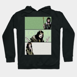 Loki Comic Panels Hoodie